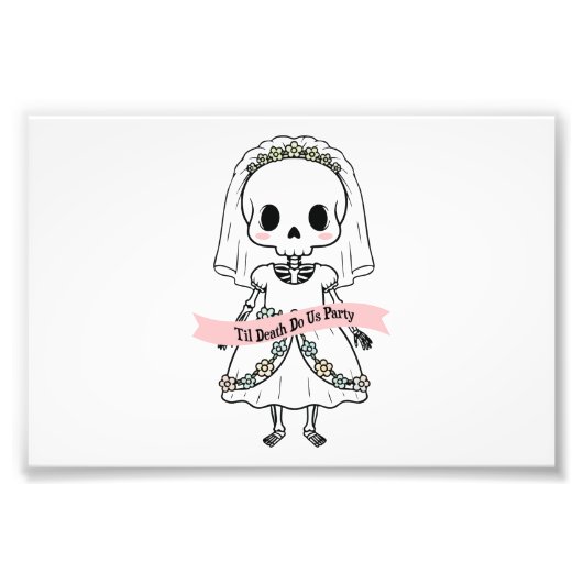 Tot de dood ons scheidt Halloween Foto Afdruk (Voorkant)