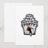 Tot de dood ons scheidt Halloween Klassieke Stijl Feestdagenkaart (Voorkant / Achterkant)