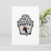 Tot de dood ons scheidt Halloween Klassieke Stijl Feestdagenkaart (Staand voorkant)