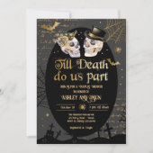 Tot de dood ons scheidt Halloween Koppels Bruispar Kaart (Voorkant)
