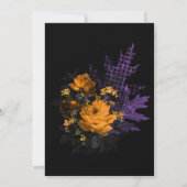 Tot de dood ons scheidt Halloween Trouwskeletten Kaart (Achterkant)