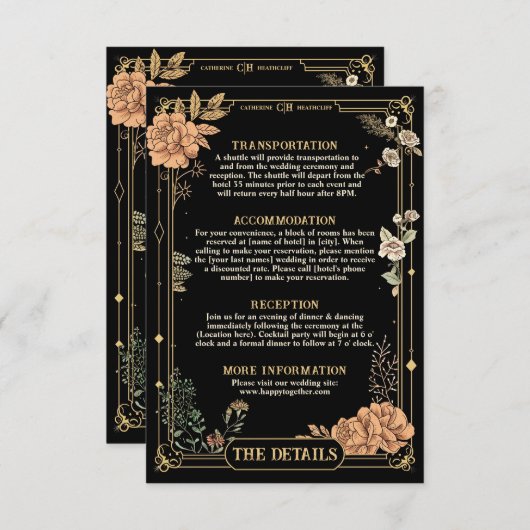 Tot de dood ons scheidt kaart details (Voorkant / Achterkant)