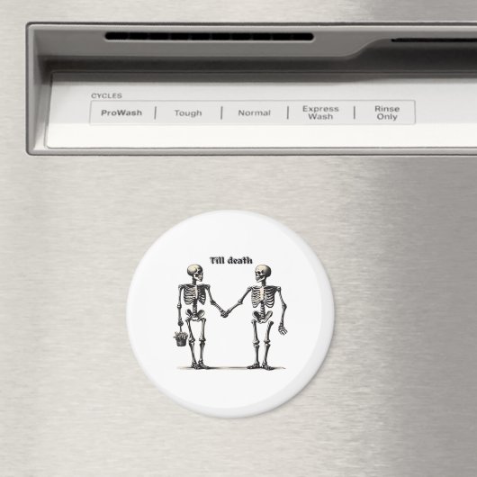 Tot de dood ons scheidt Klassiek – Grappige liefde Magneet (Insitu (Vaatwasser))