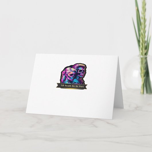 Tot de dood ons scheidt Klassiek – Herfst gotische Kaart (Voorkant)