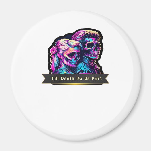 Tot de dood ons scheidt Klassiek – Herfst gotische Magneet (Voorkant)