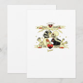 Tot de dood ons scheidt klassiek ontwerp voor Hall Feestdagenkaart (Voorkant / Achterkant)