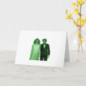 Tot de dood ons scheidt Klassiek Retro Design Kaart (Gele Bloem)