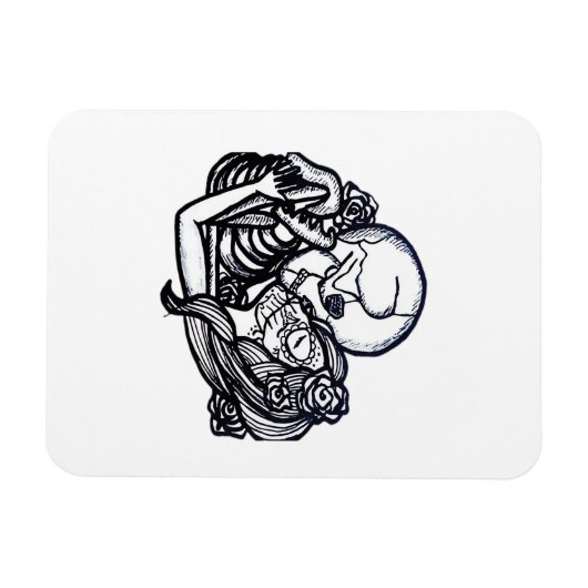 Tot de dood ons scheidt Klassiek – Spookachtig ske Magneet (Horizontaal)