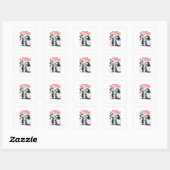Tot de dood ons scheidt - Klassiek Vierkante Sticker (Vel)