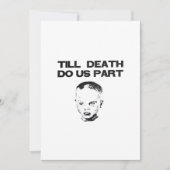 Tot de dood ons scheidt Klassieke luiaard Feestdagenkaart (Voorkant)