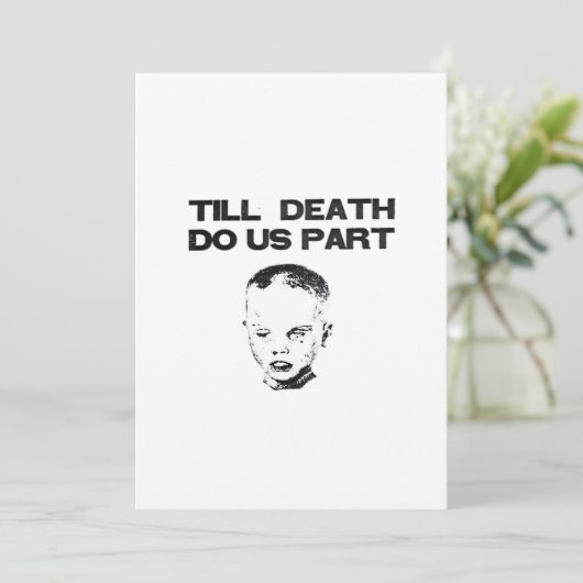 Tot de dood ons scheidt Klassieke luiaard Feestdagenkaart (Staand voorkant)