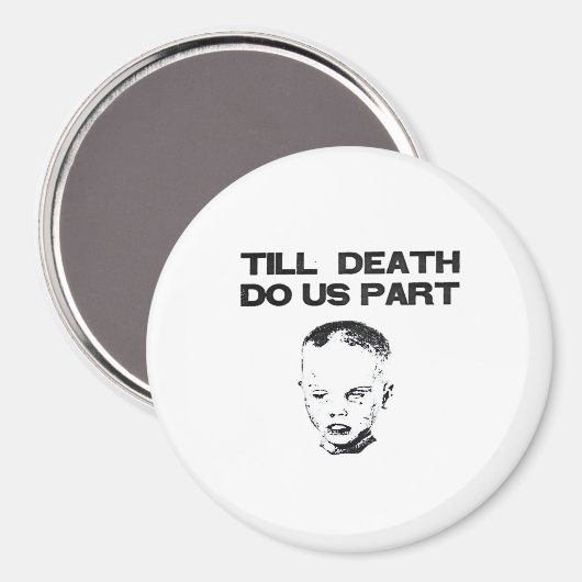 Tot de dood ons scheidt klassieke luiaard magneet (Voorkant / Achterkant)