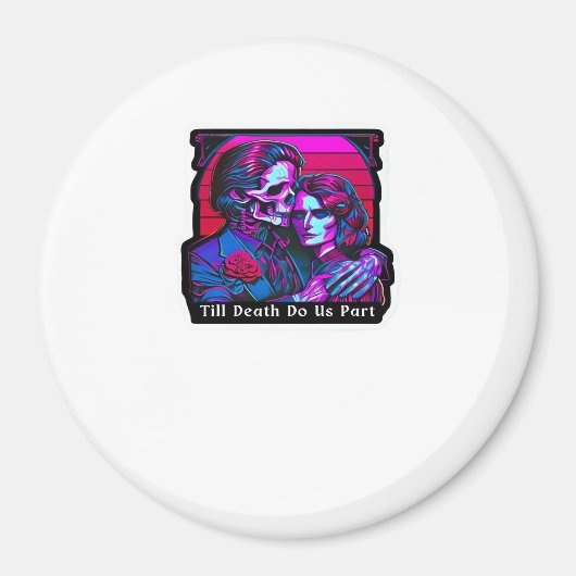 Tot de dood ons scheidt Klassieker – Grim Reaper R Magneet (Voorkant)