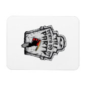 Tot de dood ons scheidt klassieker voor Halloween Magneet (Horizontaal)