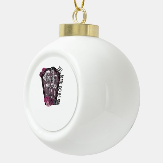 Tot de dood ons scheidt, kostuum idee keramische bal ornament (Rechts)