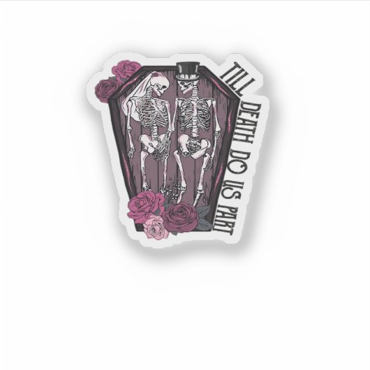 Tot de dood ons scheidt, kostuum idee sticker (Voorkant)