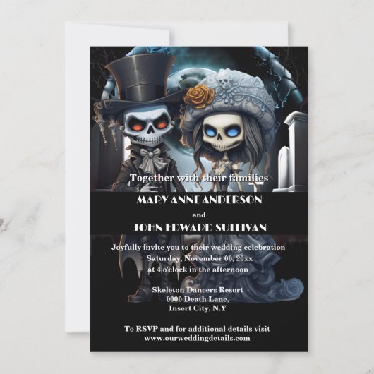 Tot de dood ons scheidt lijk bruid bruidegom kaart (Voorkant)