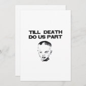 Tot de dood ons scheidt Luiaard Klassiek ontwerp Feestdagenkaart (Voorkant / Achterkant)