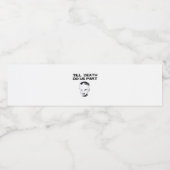Tot de Dood Ons Scheidt Luiaard Klassiek Ontwerp Waterfles Etiket (Enkel label)