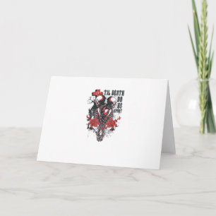 Tot de dood ons scheidt – Minimalistische skeletku Kaart