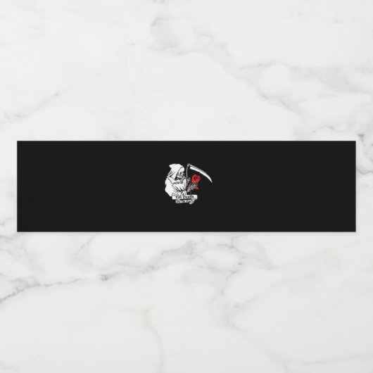 Tot de dood ons scheidt – Oogstende liefde Waterfles Etiket (Enkel label)