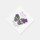 Tot de Dood Ons Scheidt Paarse Gepersonaliseerde T Servet (Hoek)