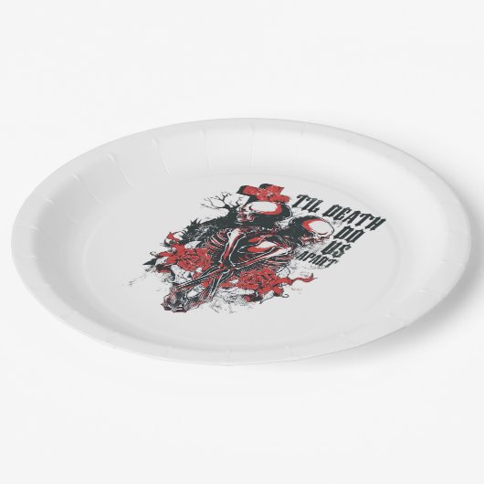 Tot de dood ons scheidt  papieren bordje (Gekanteld)