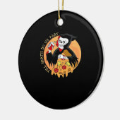 Tot de dood ons scheidt. Pizza voor altijd! Keramisch Ornament (Links)