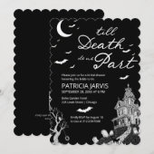 Tot de Dood Ons Scheidt QR Code Bruidsfeest Kaart (Voorkant / Achterkant)
