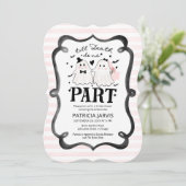 Tot de dood ons scheidt QR Code Bruidsfeest Kaart (Staand voorkant)