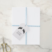 Tot de dood ons scheidt rechthoekig cadeaulabel (Met Touw)