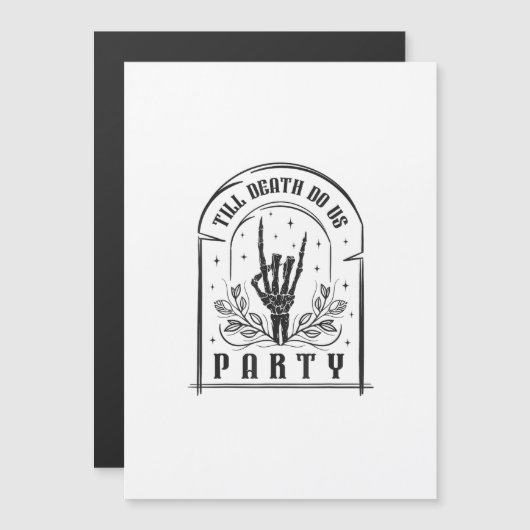 Tot de dood ons scheidt Retro Bachelorette-ontwerp (Voorkant / Achterkant)