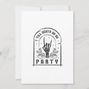 Tot de Dood Ons Scheidt Retro Bruidsmeisje Design Feestdagenkaart