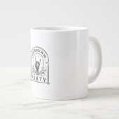 Tot de dood ons scheidt Retro Bruidsmeisje Design Grote Koffiekop (Voorkant rechts)