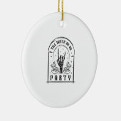 Tot de dood ons scheidt Retro Bruidsmeisje Design Keramisch Ornament (Rechts)