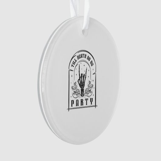 Tot de dood ons scheidt Retro Bruidsmeisje Design Ornament (voorkant)