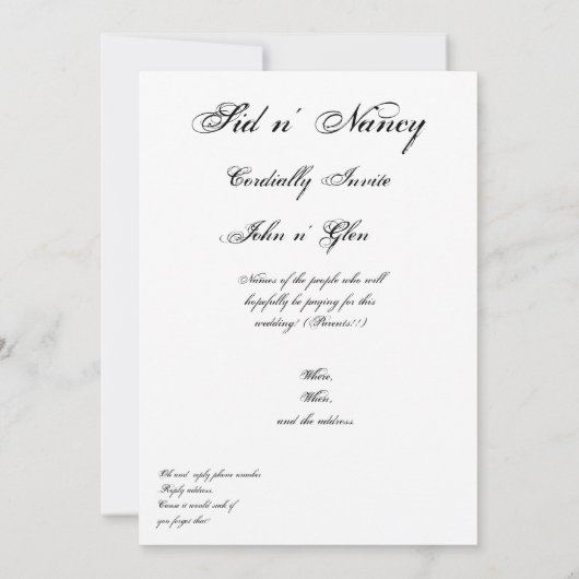 Tot de dood ons scheidt Rode Roos Kaart (Achterkant)