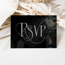 Tot de Dood Ons Scheidt RSVP Huwelijksreactiekaart