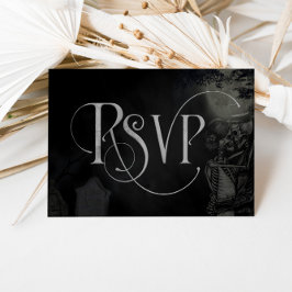Tot de Dood Ons Scheidt RSVP Huwelijksreactiekaart Kaartje