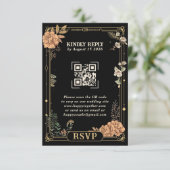 Tot de Dood Ons Scheidt RSVP Kaartje (Staand voorkant)