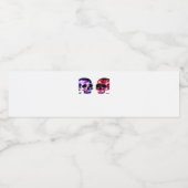 Tot de dood ons scheidt samen waterfles etiket (Enkel label)