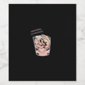 Tot de dood ons scheidt – Schattige luiaard ontmoe Wijn Etiket (Enkel label)