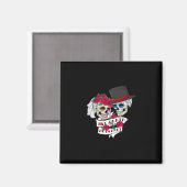 Tot de dood ons scheidt Schedel Magneet (Voorkant / Achterkant)