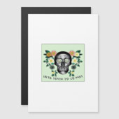 Tot de dood ons scheidt, Schedel Met Bloemen Klass (Voorkant / Achterkant)