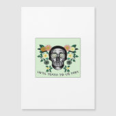 Tot de dood ons scheidt, Schedel Met Bloemen Klass (Voorkant)