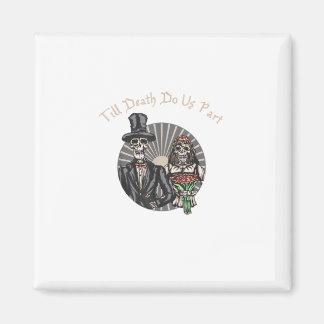 Tot de dood ons scheidt - Schedel pasgetrouwd echt Magneet