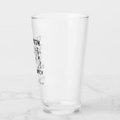 Tot de Dood Ons Scheidt Skelet Bachelorette Feest Glas (Links)