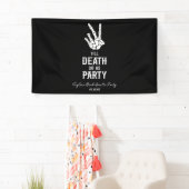 Tot de dood ons scheidt Skelet Bachelorette-feestj Spandoek (Insitu)