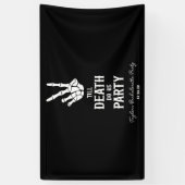 Tot de dood ons scheidt Skelet Bachelorette-feestj Spandoek (Verticaal)