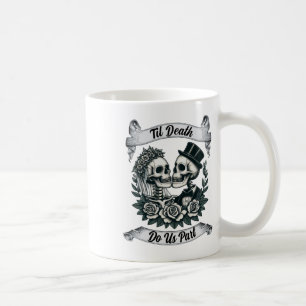 Tot de dood ons scheidt Skelet Bruid En Bruidegom Koffiemok